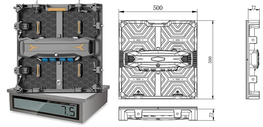Die casting aluminum led panel