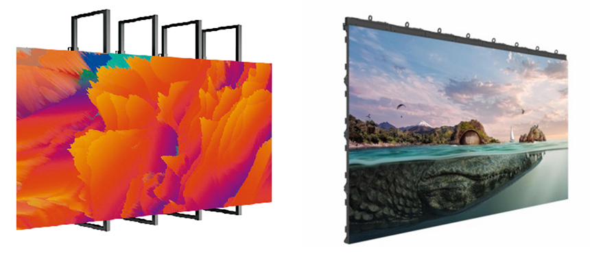 Cost effective rental LED screen supports both stacking