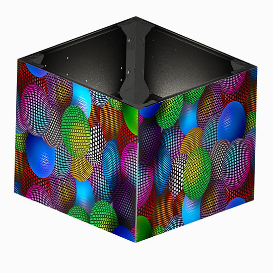 Þjónusta að framan 90 gráðu LED spjaldið fyrir Squre Column LED skjá
